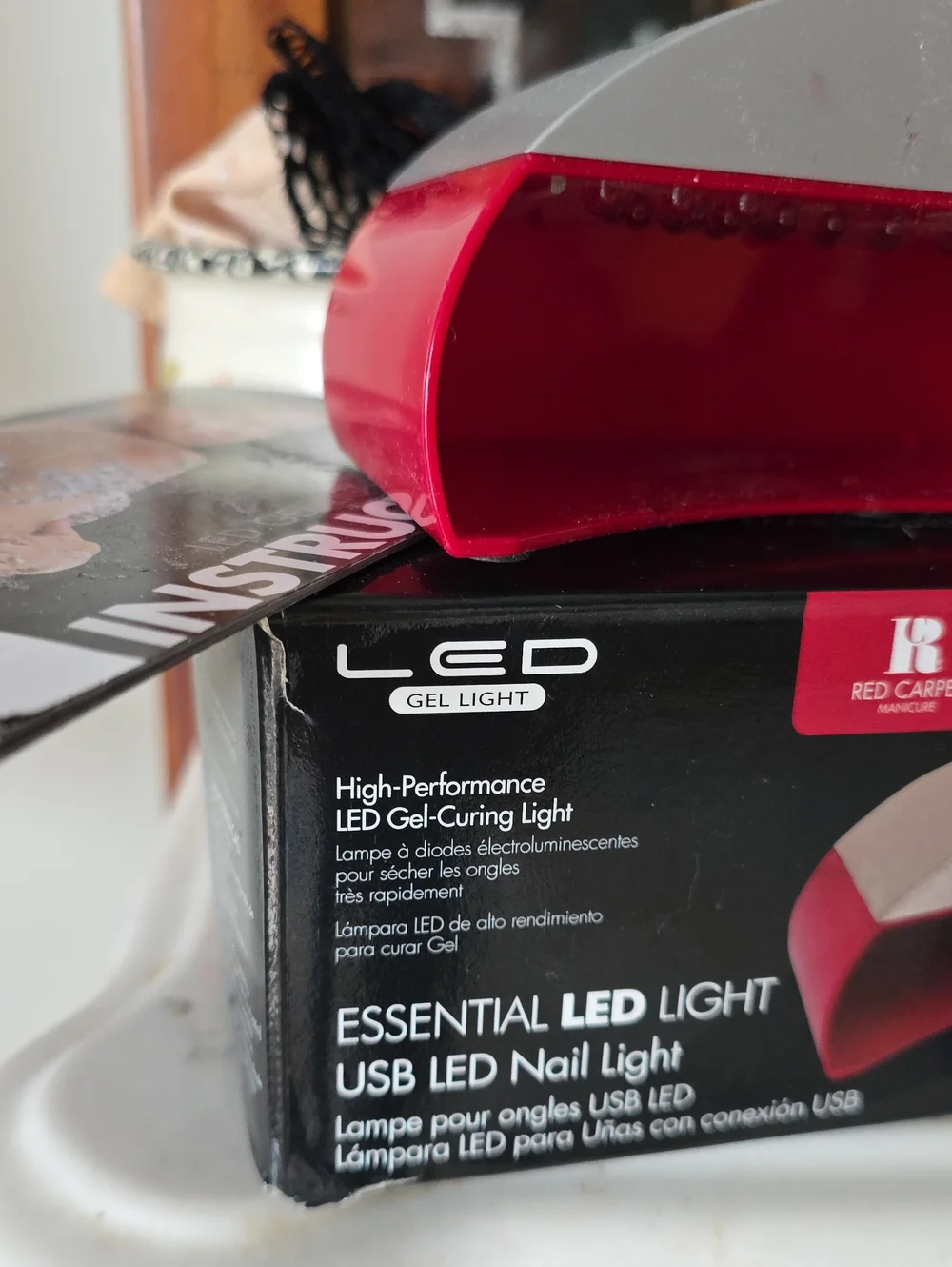 Boxed Red LED Gel Curing Light